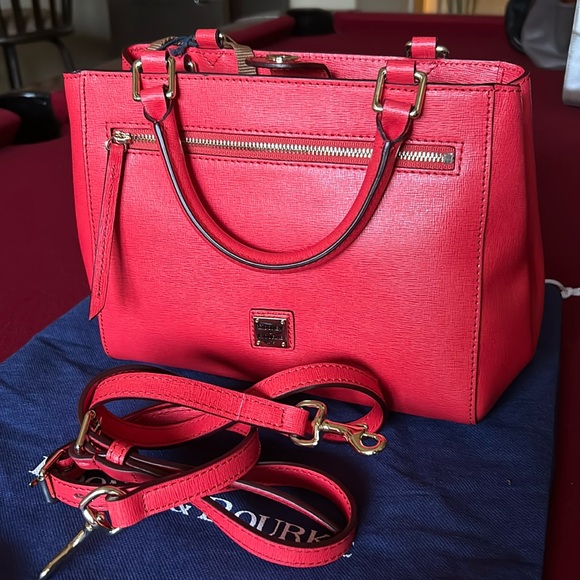 Dooney & Bourke Handbags - Dooney & Bourke Saffiano Zip Satchel